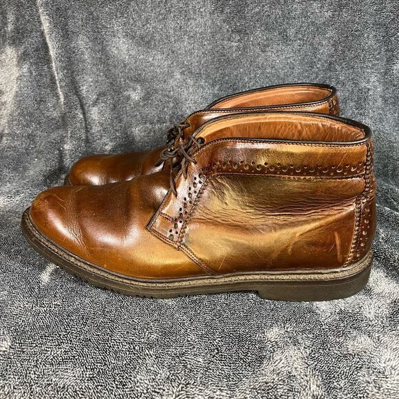 Allen Edmonds Bellevue Brown Leather Chukka Boots 13  Made in USA